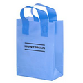 Color Frosted Soft Loop Shopper Bag w/Insert (10"x5"x13") - Flexo Ink